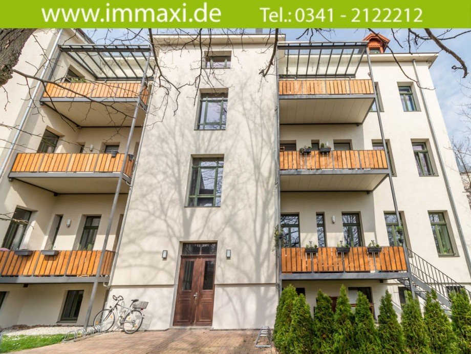 R�ckansicht - Eigentumswohnung Wilhelm Sammet Str Etagenwohnung Leipzig
