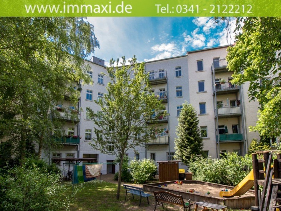 Hinteransicht Dachgeschosswohnung Leipzig