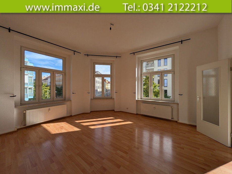 Wohnzimmer Etagenwohnung Leipzig