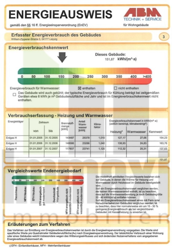 Energieausweis Etagenwohnung Leipzig