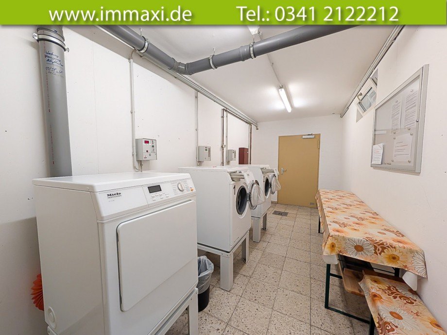 Waschmaschinen-im-UG Erdgeschosswohnung Leipzig