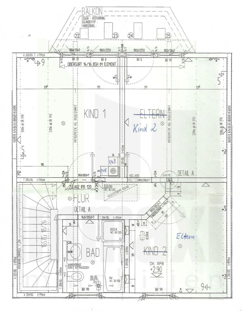 Grundriss 1OG Einfamilienhaus S�ssen
