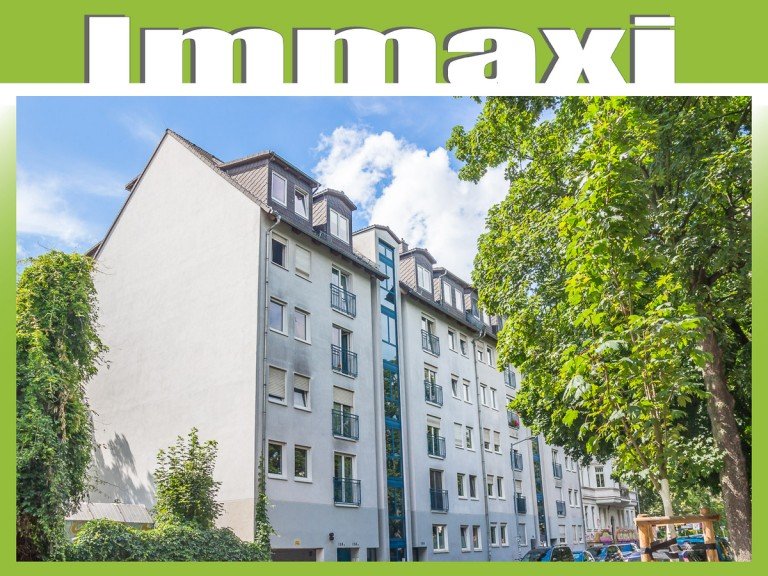 Hausansicht-Stra�enseite Leipzig - Connewitz Maisonettewohnung 2 RAUM MAISONETTE EIGENTUMSWOHNUNG + DACHGESCHOSS + AUFZUG + BALKON + TG