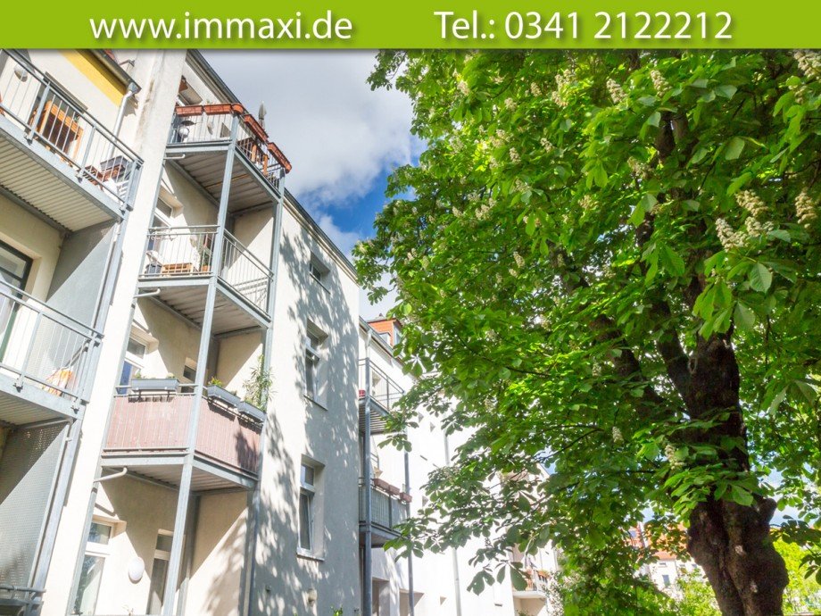 Hinteransicht-Hofansicht-(2) Etagenwohnung Leipzig