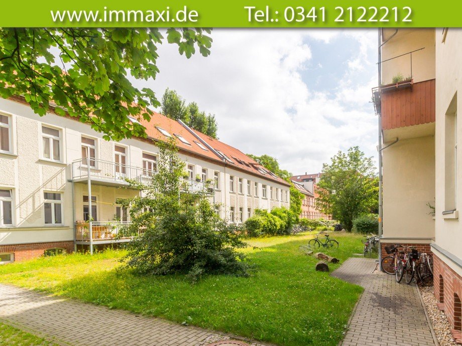 Hinterhof-Garten Etagenwohnung Leipzig