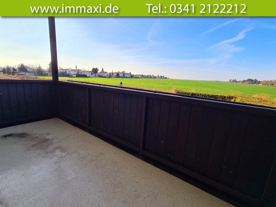 Aussicht-vom-Balkon Etagenwohnung Leipzig