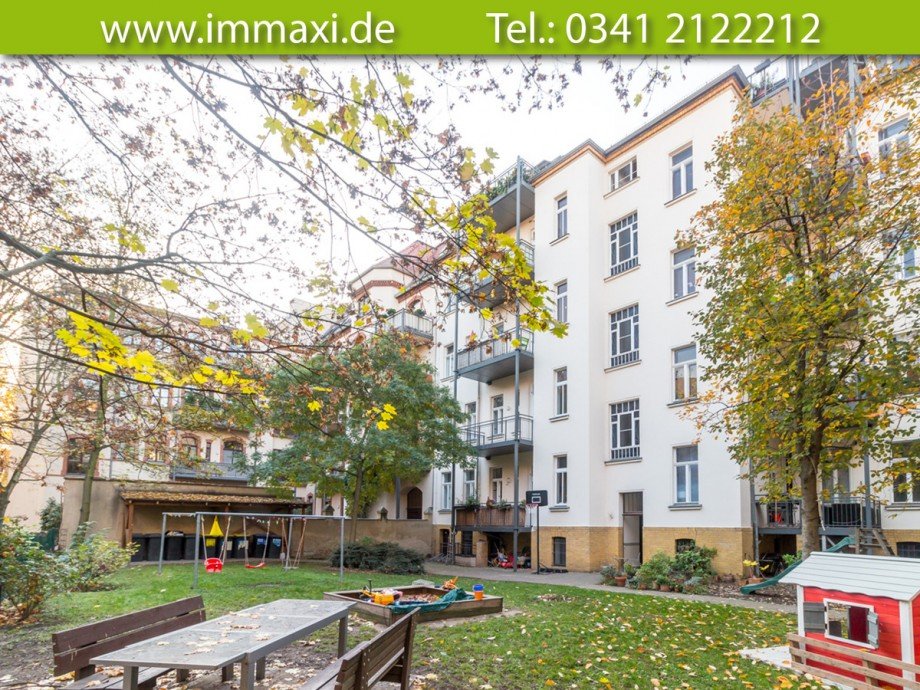 Innenhof Etagenwohnung Leipzig
