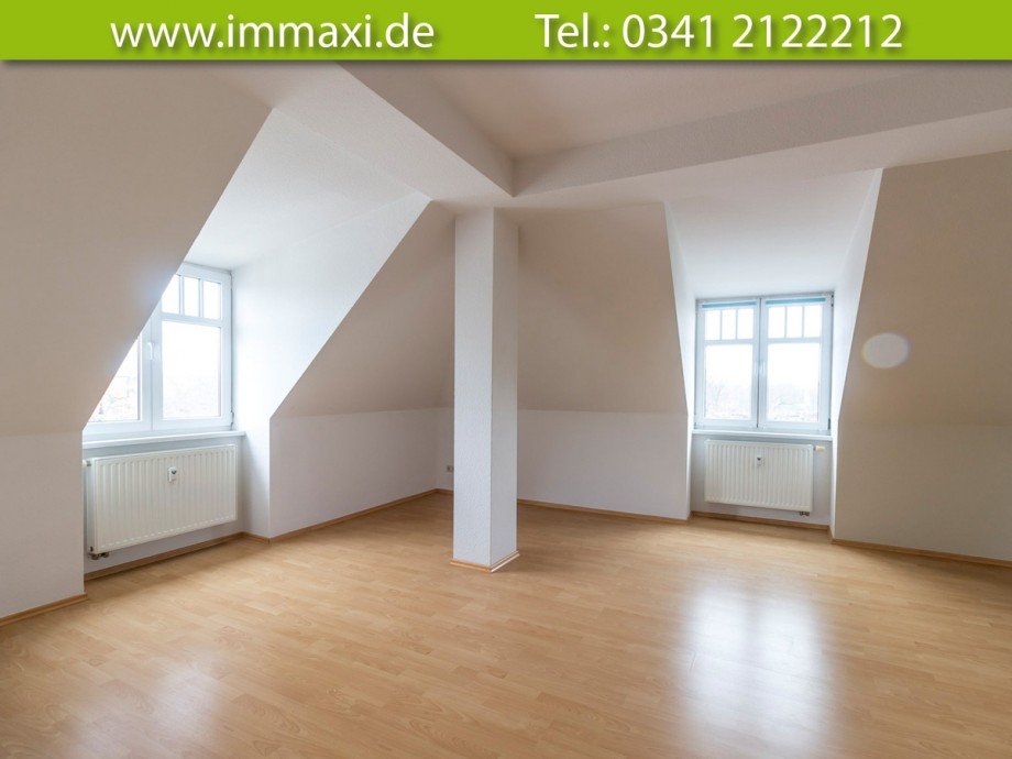 Zimmer-untere-Ebene Dachgeschosswohnung Markkleeberg