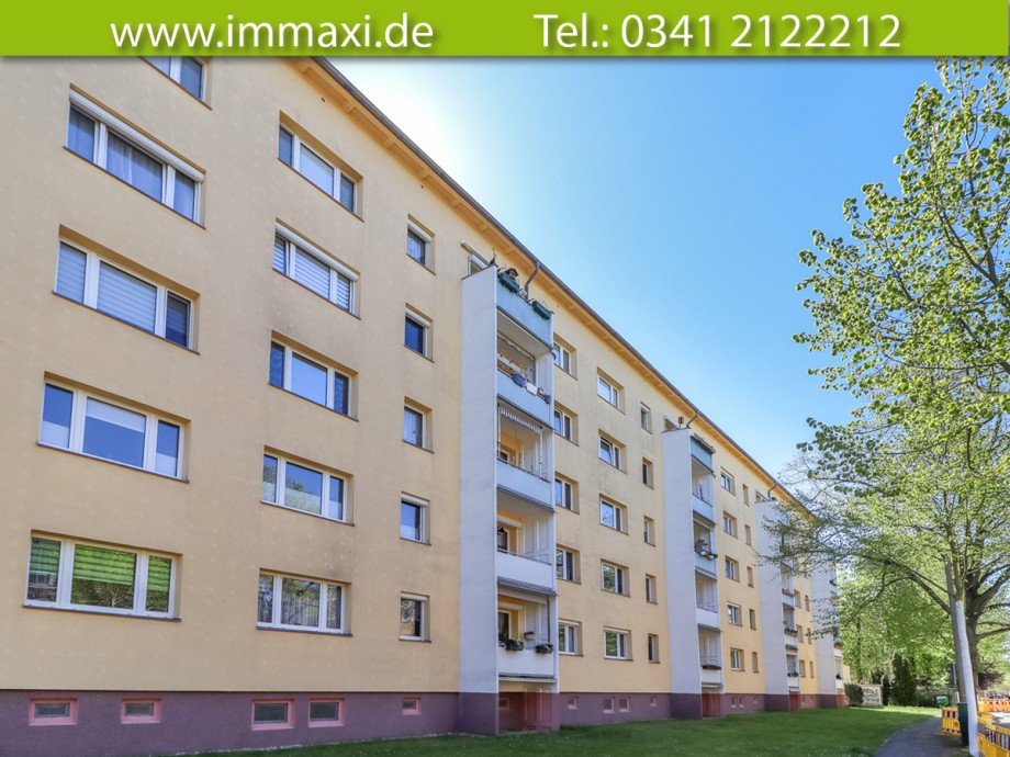 Hausansicht-Stra�enseite Etagenwohnung Leipzig