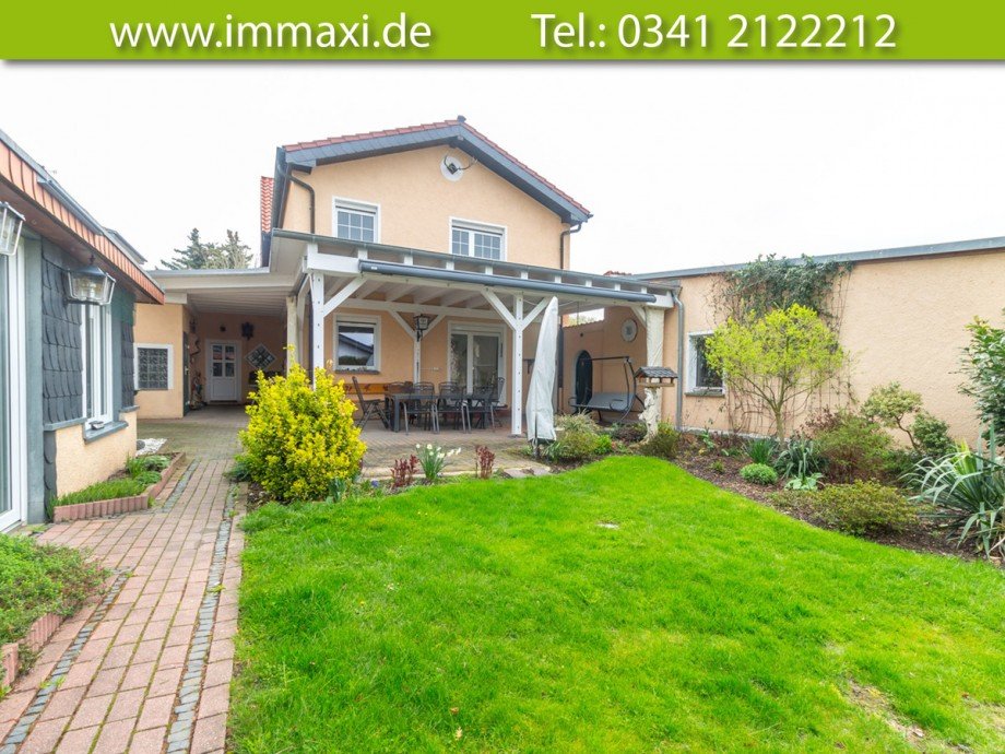 Hausansicht-R�ckseite Einfamilienhaus Leipzig