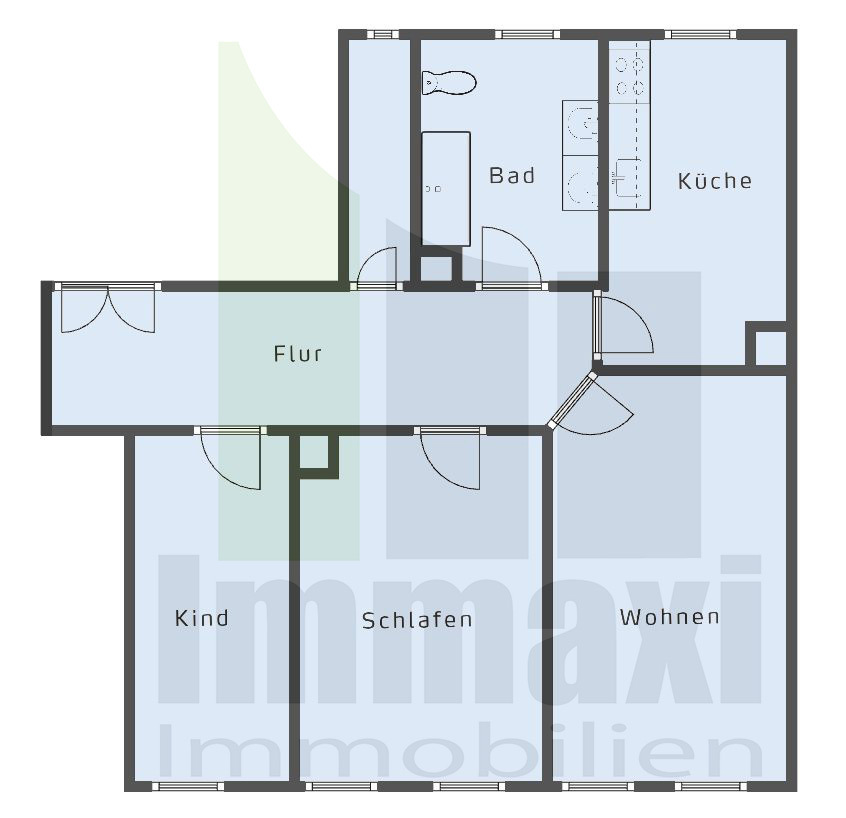 Grundriss Etagenwohnung Leipzig