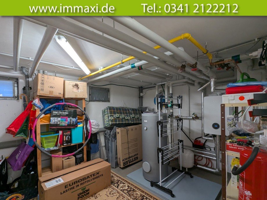 Kellergeschoss-mit-neuer-Heizung-Baujahr-2023 Reihenmittelhaus Leipzig