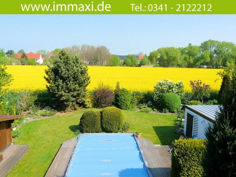 Blick vom Balkon Einfamilienhaus Markranst�dt