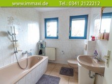 Badezimmer DELITZSCH + EINFAMILIENHAUS KOMPLETT M�BLIERT + AB SOFORT ZU MIETEN