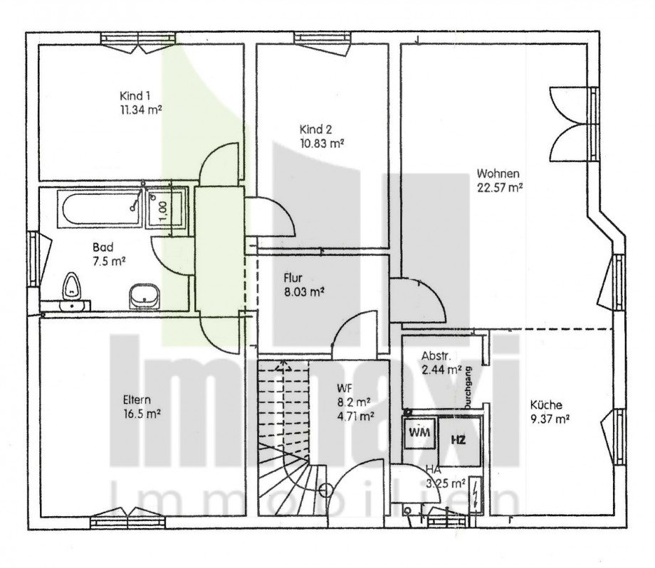 Grundriss EG Einfamilienhaus Leipzig