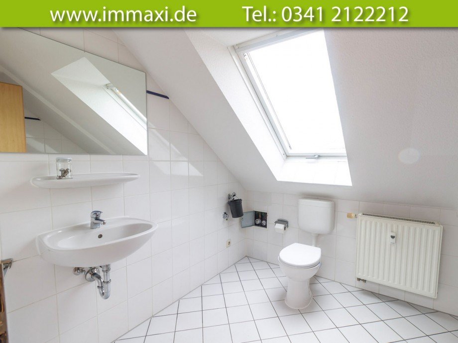 Badezimmer-untere-Ebene Dachgeschosswohnung Markkleeberg