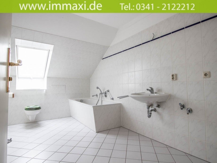 Badezimmer Dachgeschosswohnung Leipzig