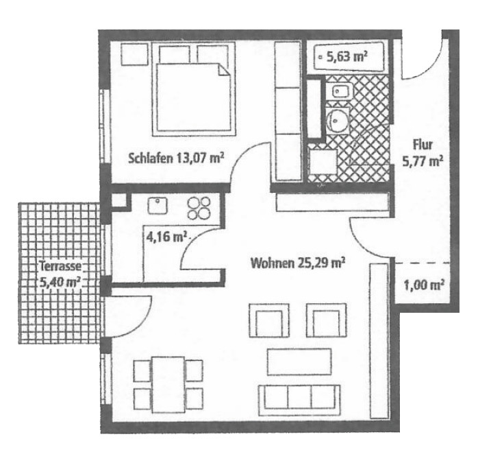 Grundriss Etagenwohnung Leipzig