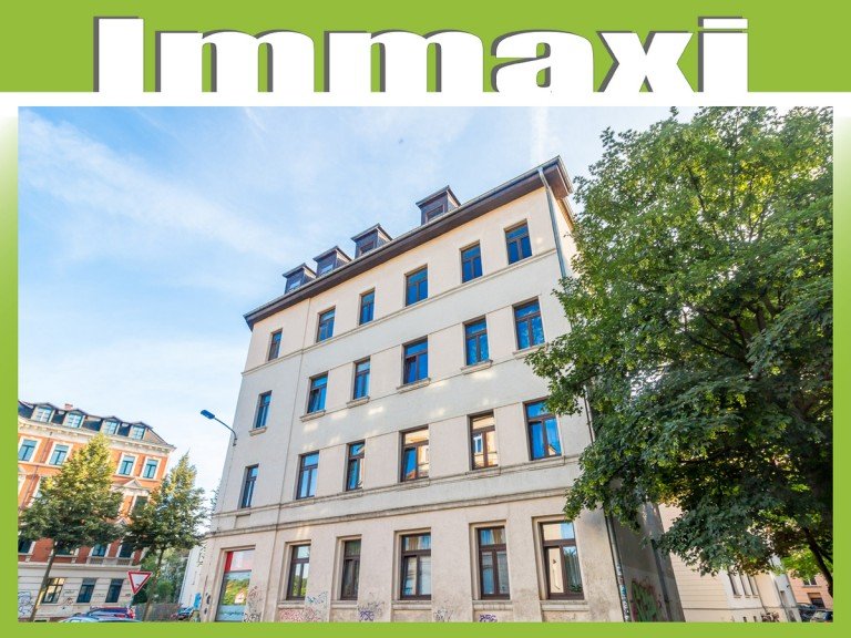 Hausansicht-Eigentumswohnung-Connewitz Leipzig - Connewitz Dachgeschosswohnung CONNEWITZ + 3 RAUM EIGENTUMSWOHNUNG ZUM KAUF + DACHGESCHOSS
