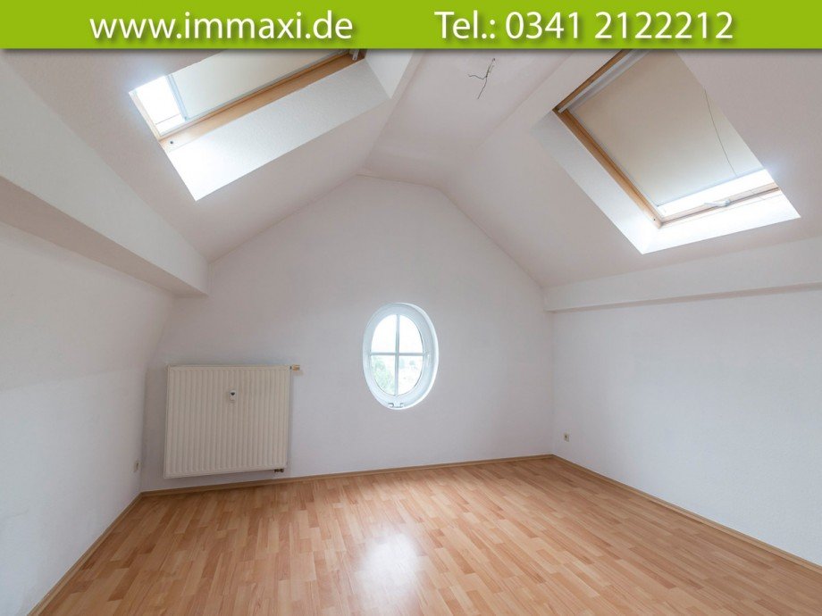 Zimmer-obere-Ebene Dachgeschosswohnung Markkleeberg