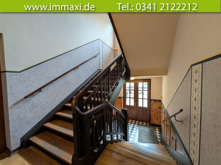 Treppenhaus Eingangsbereich Etagenwohnung Leipzig