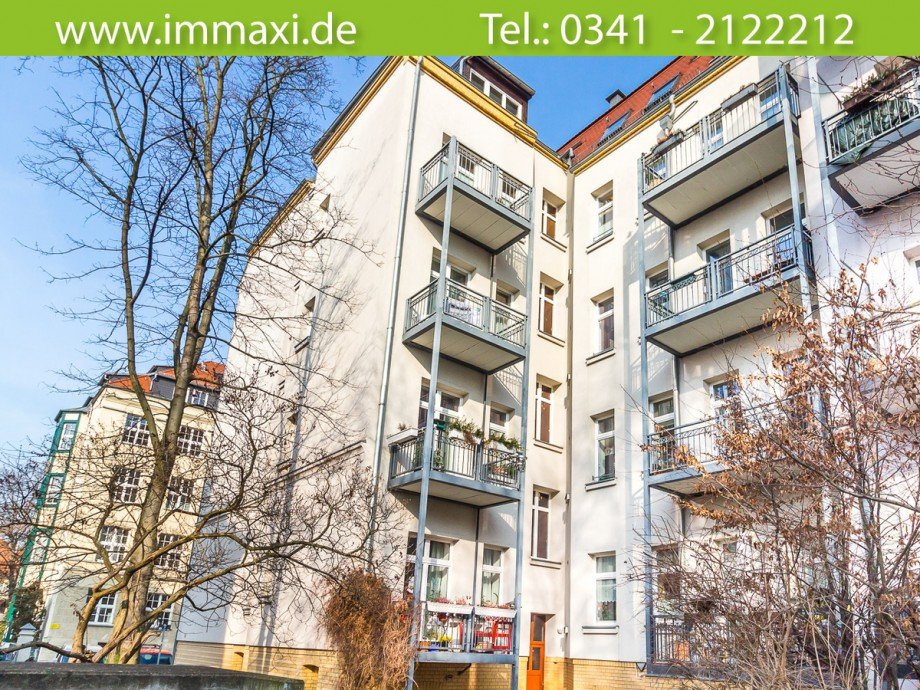 R�ckansicht-Eigentumswohnung-Gohlis-S�d Etagenwohnung Leipzig