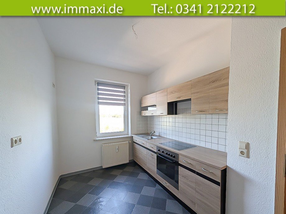 K�che mit Einbauk�che Etagenwohnung Leipzig