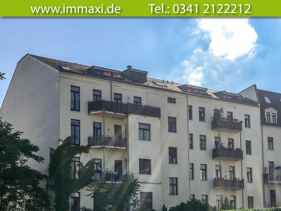 R�ckansicht Dachgeschosswohnung Leipzig