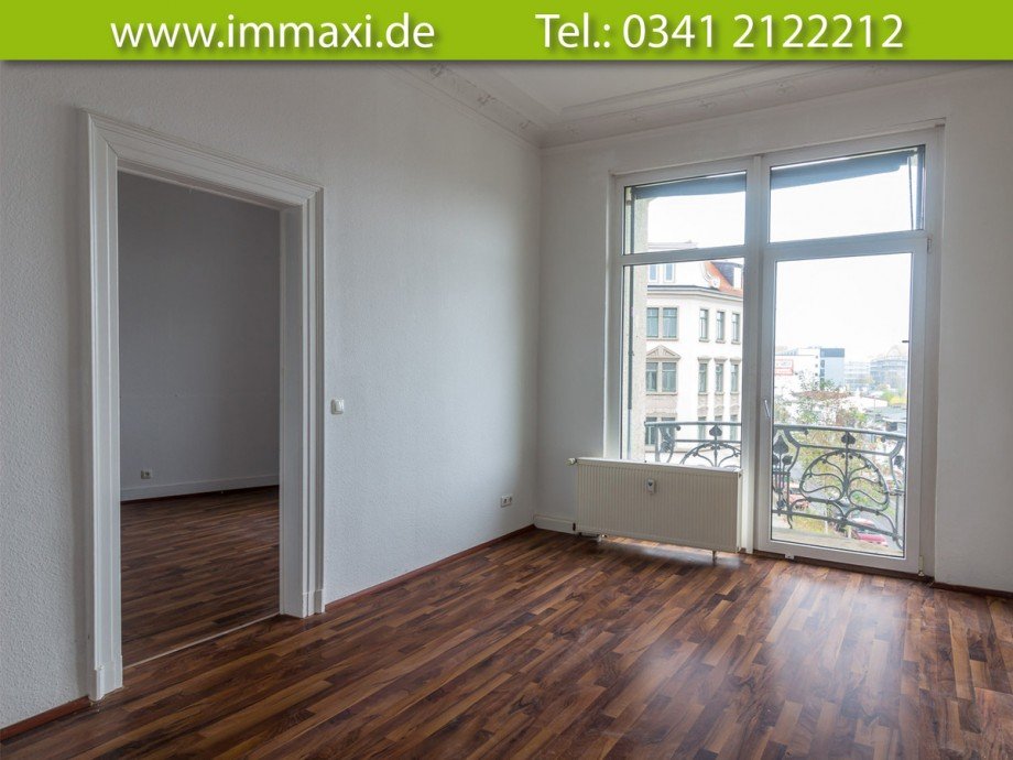 Zimmer-mit-Balkon Etagenwohnung Leipzig