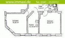 Grundriss IN VORBEREITUNG + 2 RAUM WOHNUNG CONNEWITZ + 1. OG