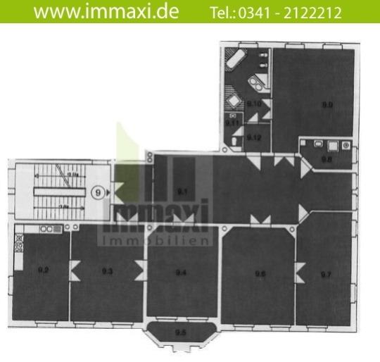 Grundriss Etagenwohnung Leipzig