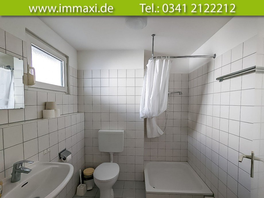 Tageslichtbad-mit-Dusche Etagenwohnung Leipzig