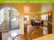 EG Blick zum Esszimmer und Flur ZWENKAU + TRAUMHAUS ZUM KAUF + 6 ZIMMER + MIT WEITBLICK