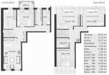 Grundriss WALDSTRASSENVIERTEL + 5 RAUM DACHGESCHOSS MAISONETTE + HOCHWERTIG
