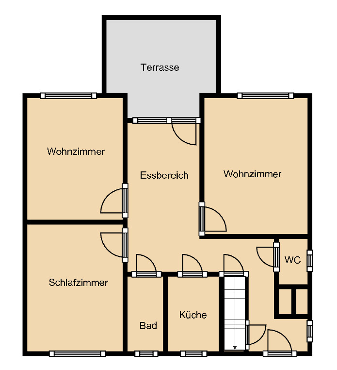 Grundriss EG (nicht 100% orinalgetreu) Einfamilienhaus Delitzsch