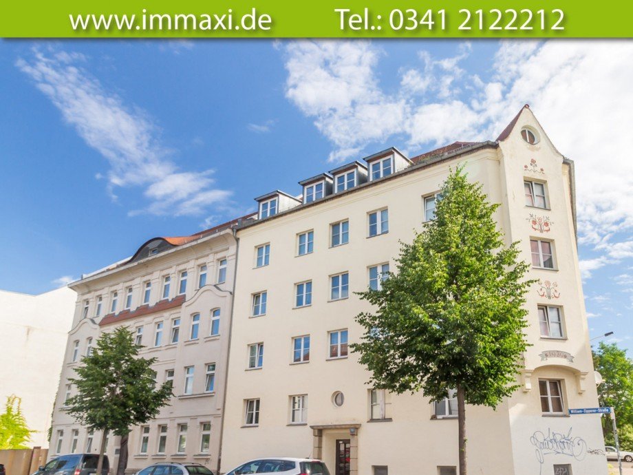 Vorderansicht Erdgeschosswohnung Leipzig
