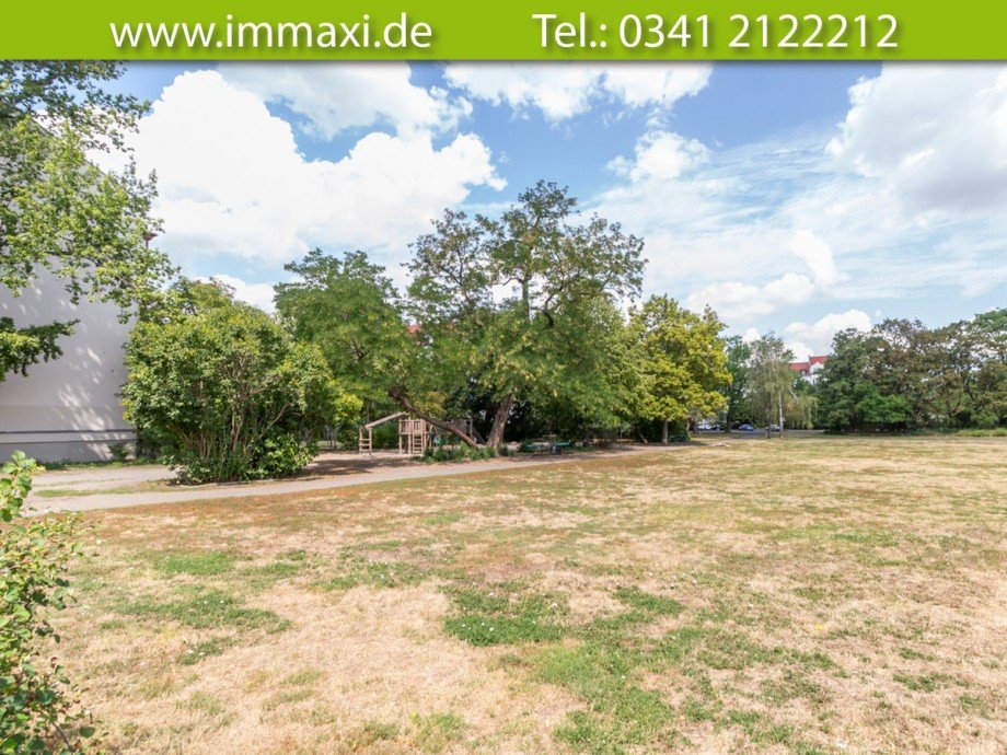 Umgebung-Spielplatz-vor-dem-Haus Erdgeschosswohnung Leipzig