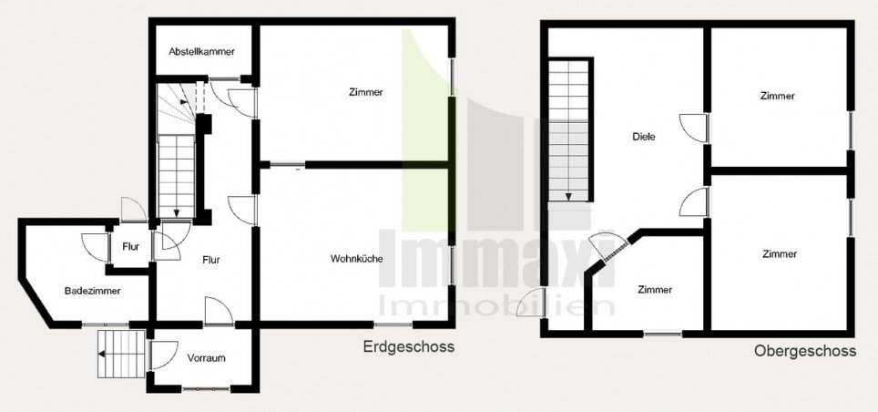 Grundriss Reiheneckhaus Markkleeberg