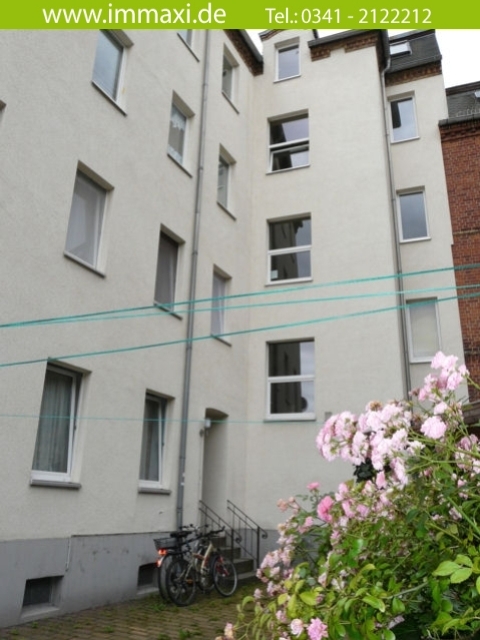 R�ckansicht Etagenwohnung Leipzig