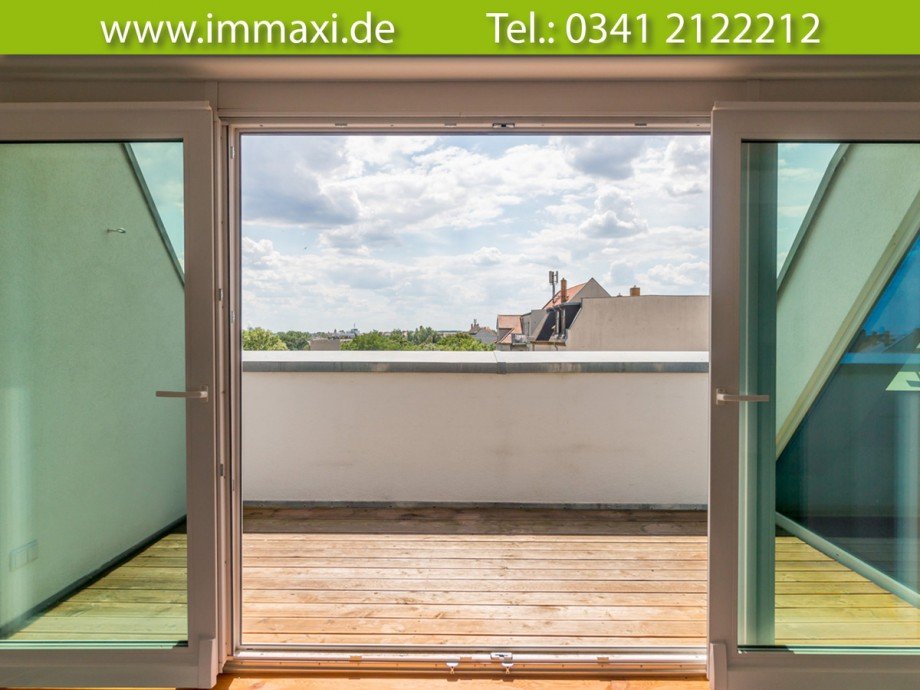 grosse-Dachterrasse Dachgeschosswohnung Leipzig