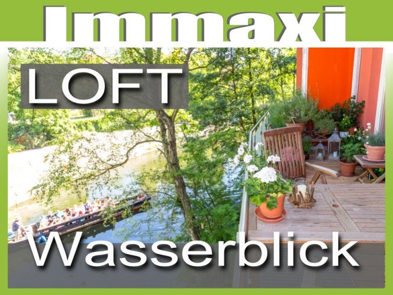 Loft-mit-Wasserblick Leipzig - Plagwitz Etagenwohnung PLAGWITZ + 2 RAUM LOFT + WASSERBLICK + DIREKT AM KANAL
