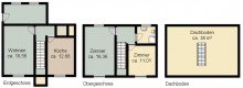 Grundriss M�LKAU + AUSBAUF�HIGE DOPPELHAUSH�LFTE + TOLLES GRUNDST�CK