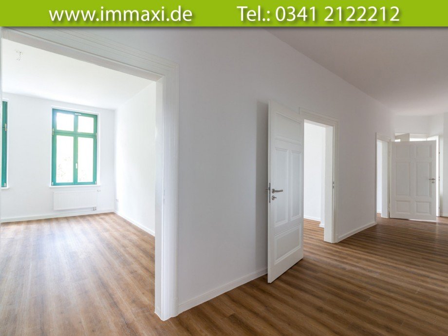 Zimmer-und-Flurbereich Etagenwohnung Leipzig