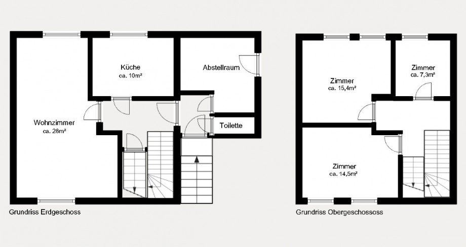 Grundriss Reiheneckhaus Leipzig