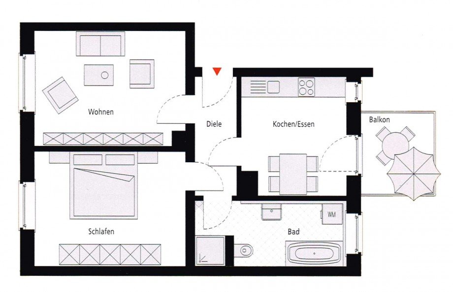 Grundriss Etagenwohnung Leipzig