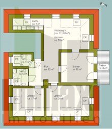 Grundriss 4 RAUM WOHNUNG GOHLIS S�D + TRAUMWOHNUNG IN GR�NDERZEITVILLA