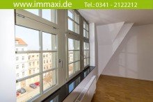 Wohnzimmer (2) PLAGWITZ + 2 RAUM WOHNUNG + DACHTERRASSE + EBK + PARKETT