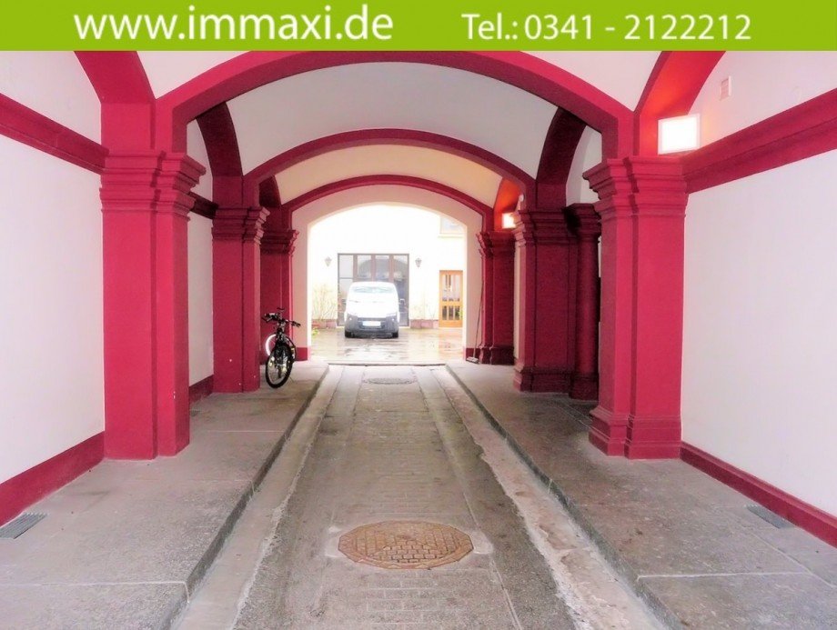 Hofeinfahrt Dachgeschosswohnung Leipzig