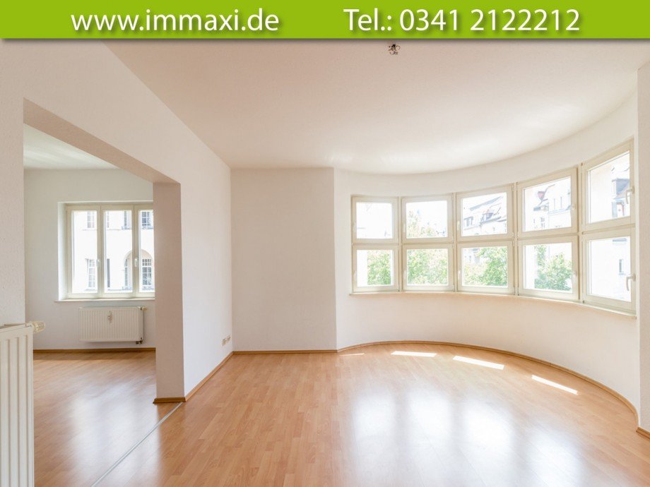 Wohnzimmer Etagenwohnung Leipzig