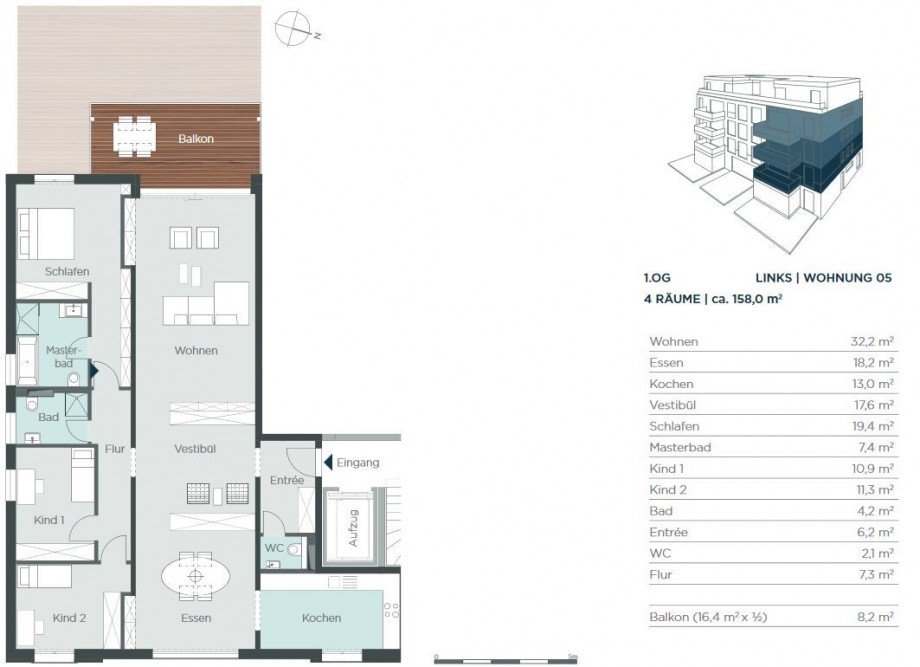 Grundriss Etagenwohnung Leipzig